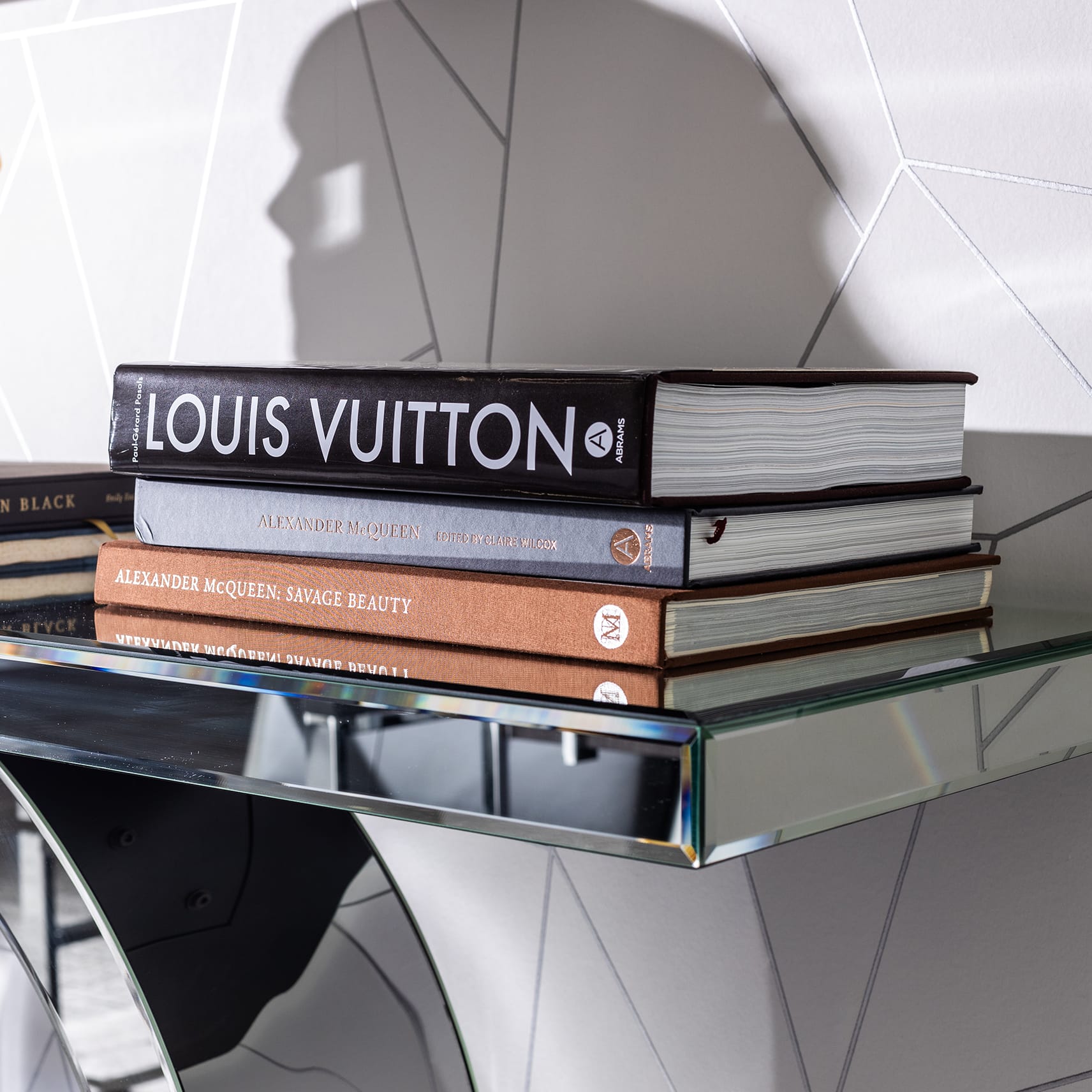 stacked books